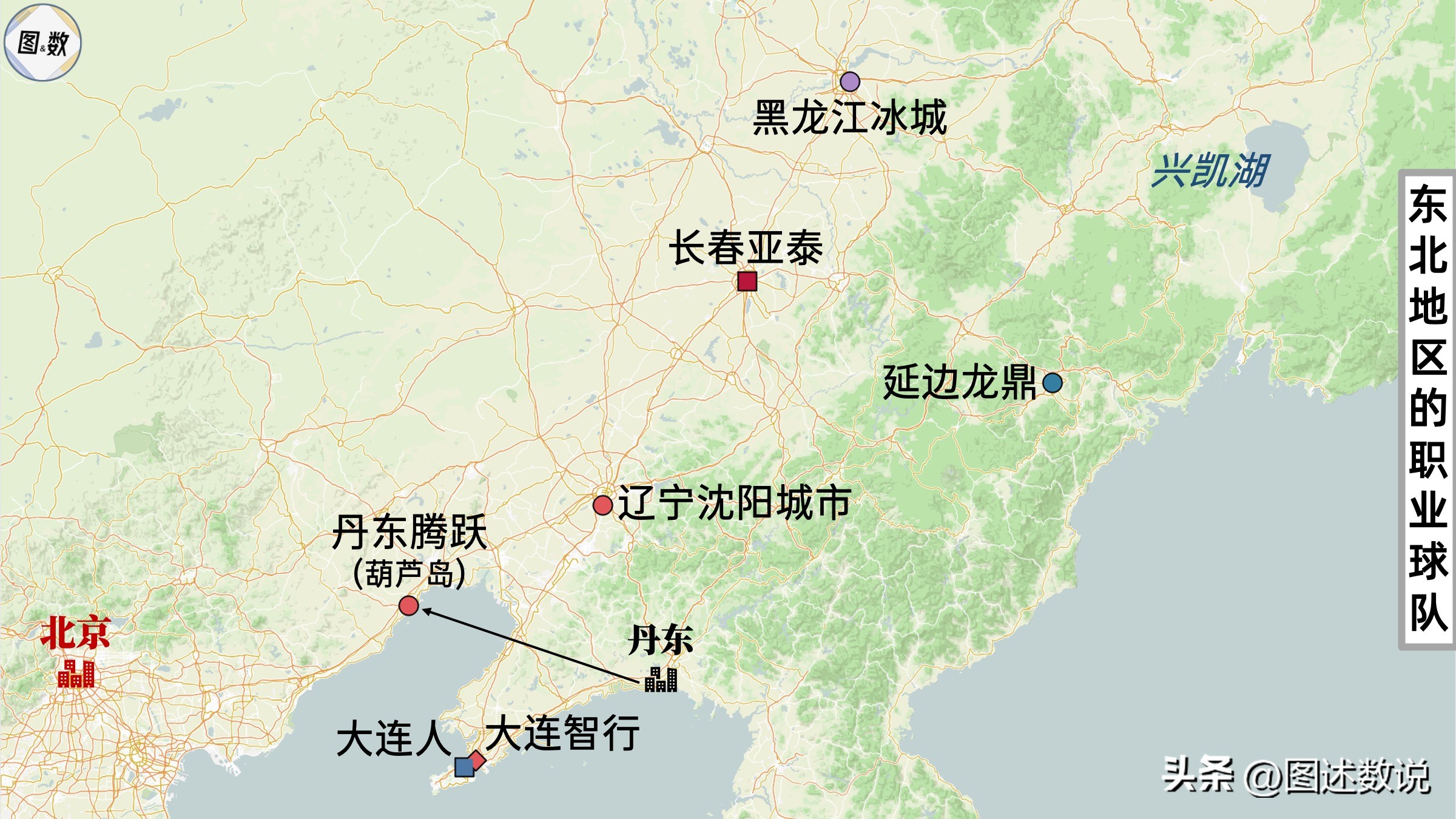 中国职业足球地理：东部沿海地区球队多，西北有大片留白