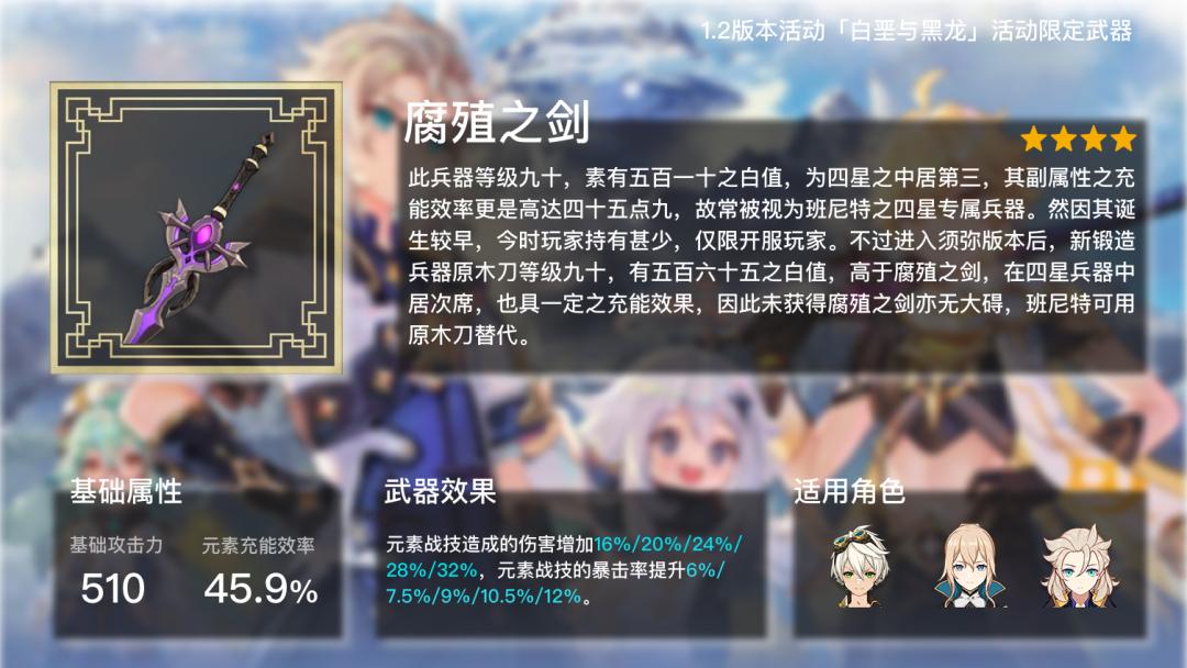 除了饰铁之花，你还知道哪些原神绝版限定*器武**？