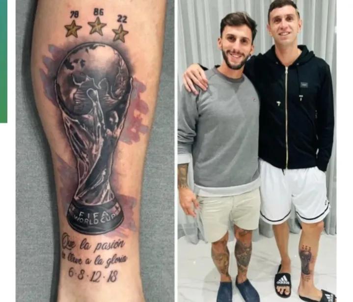 利桑德罗马丁内斯凝视大力神杯,阿根廷门将马丁内斯动图