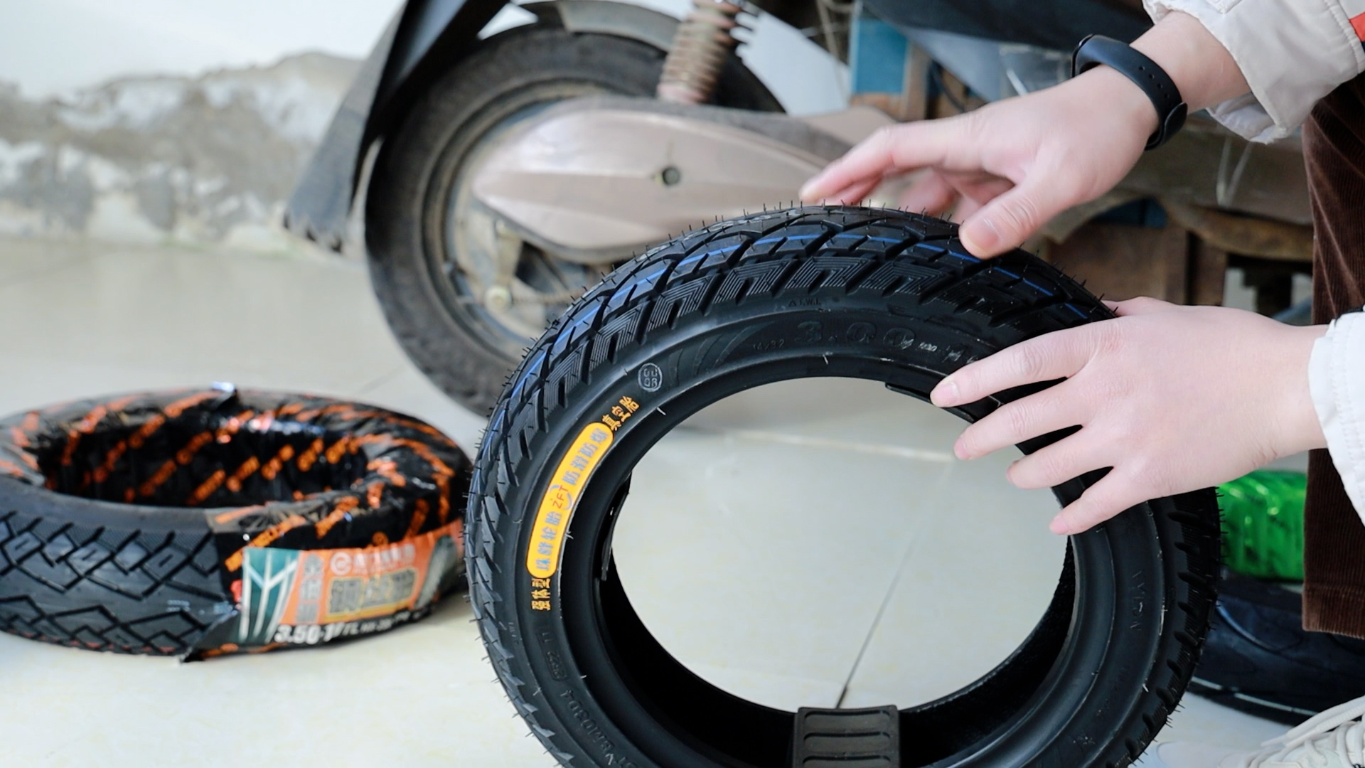 电动车防爆防扎钢丝真空胎,电动车真空胎如何选择