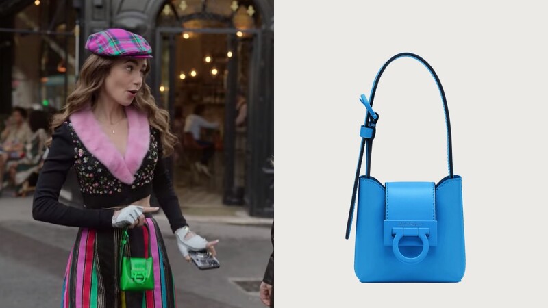 《艾蜜莉在巴黎2》Emily爱包盘点粉橘编织呼应渡假轻松氛围