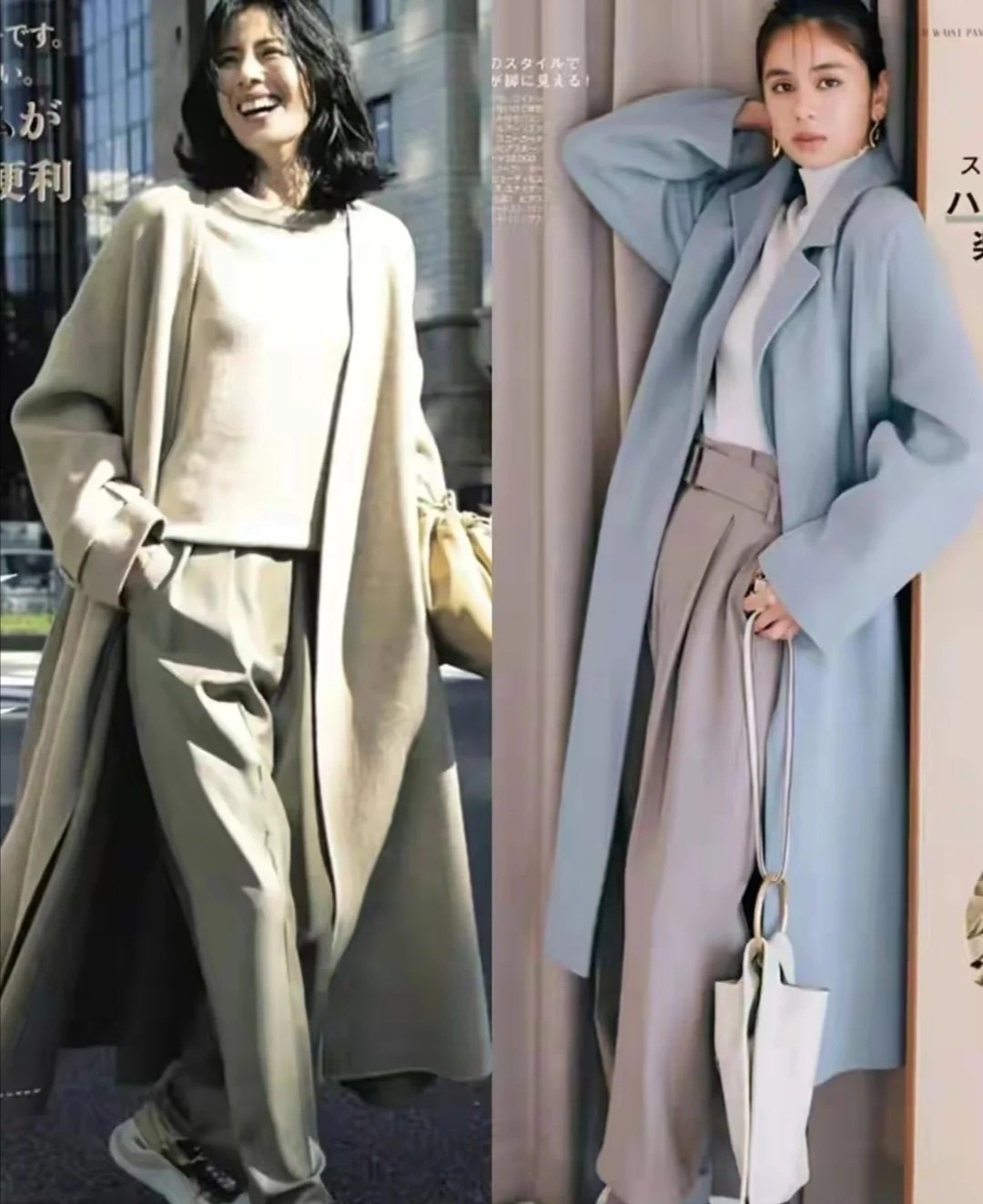 日常实用穿搭周一look气质大衣,日系柔美风格穿搭大衣