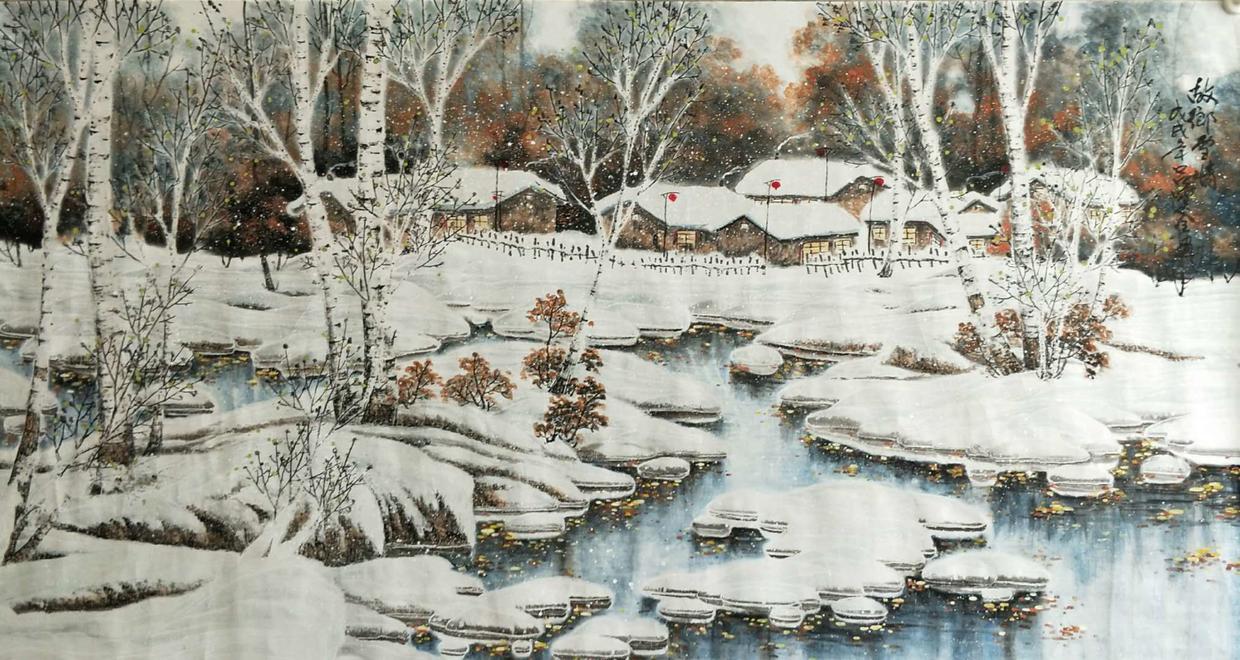 倪瓒山水画临摹步骤,临摹山水画步骤曾刚教程