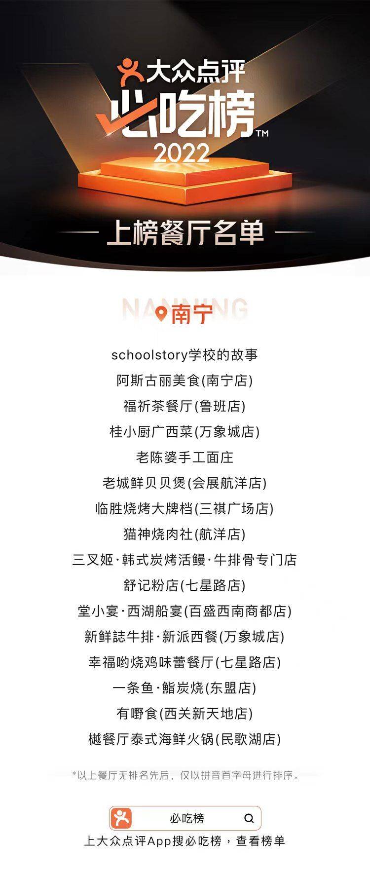 大众点评餐饮必吃榜上榜条件,南宁大众点评美食排行榜
