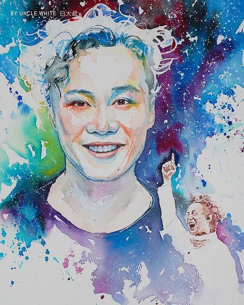 他是抖音水彩第一人，画面充满水墨意境，质感优秀！150万人盛赞