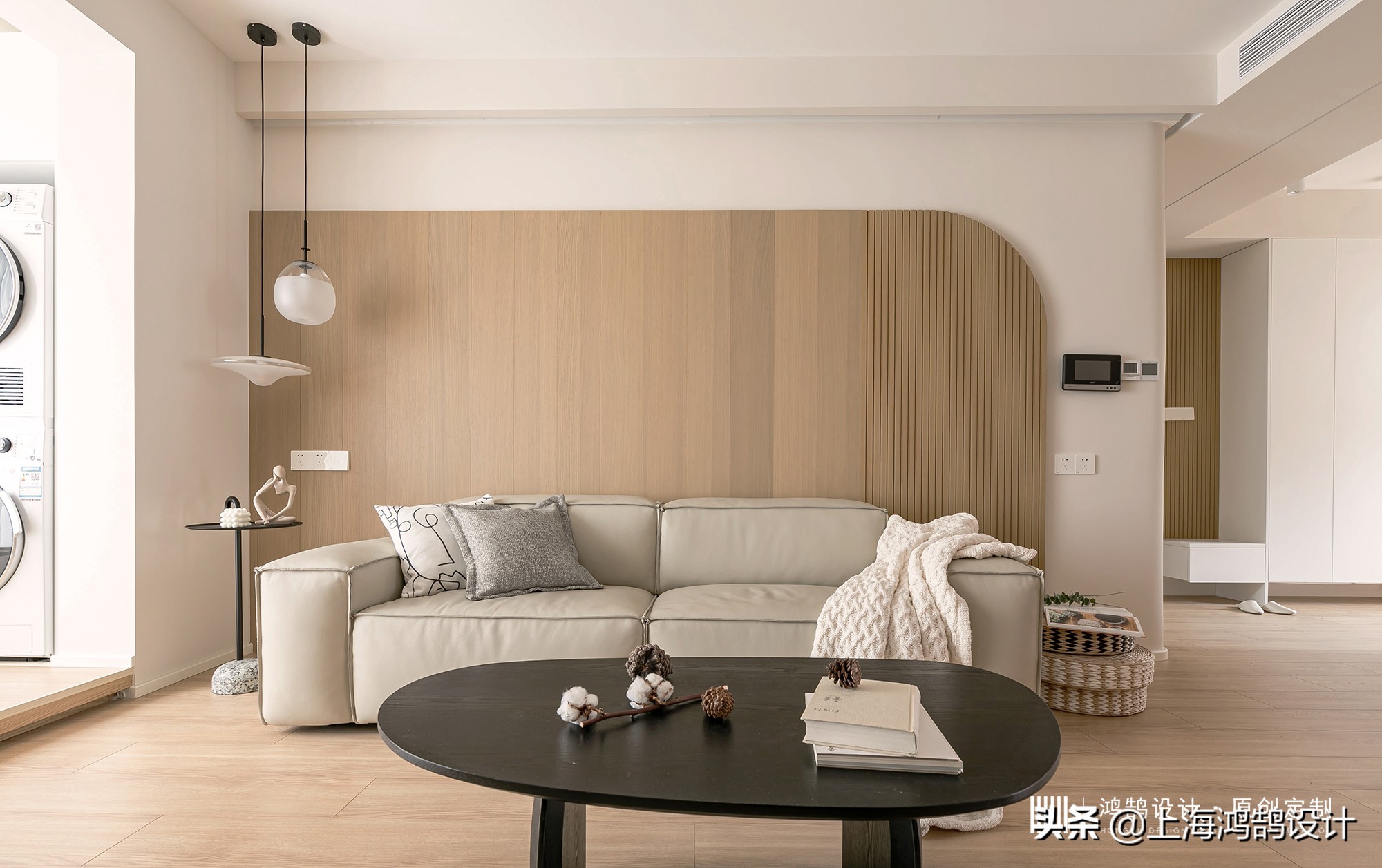 原木轻奢风格样板房,小户型原木风格样板间