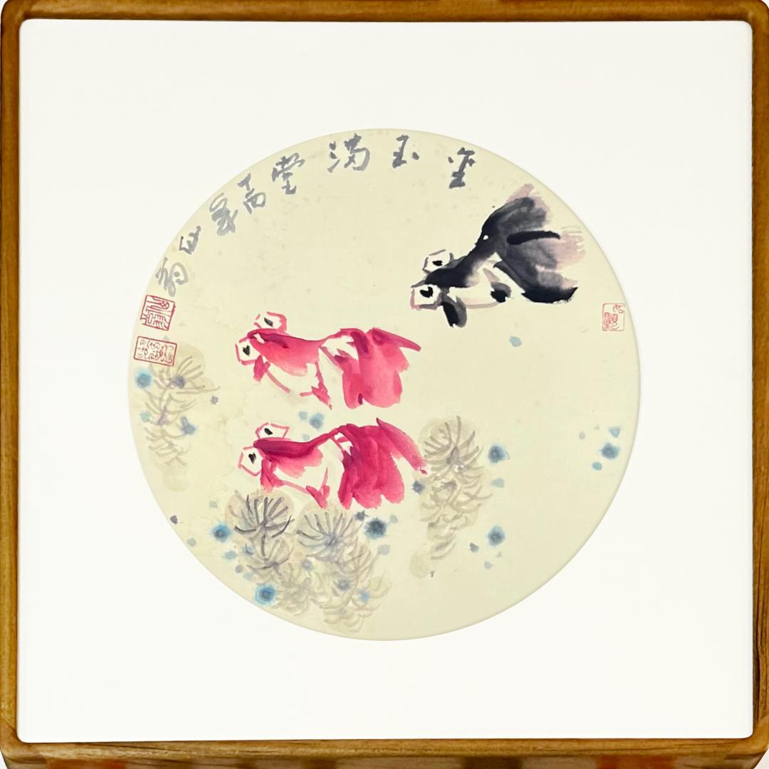 克里姆特名画金鱼,世界名画欣赏500幅风景水鸟画