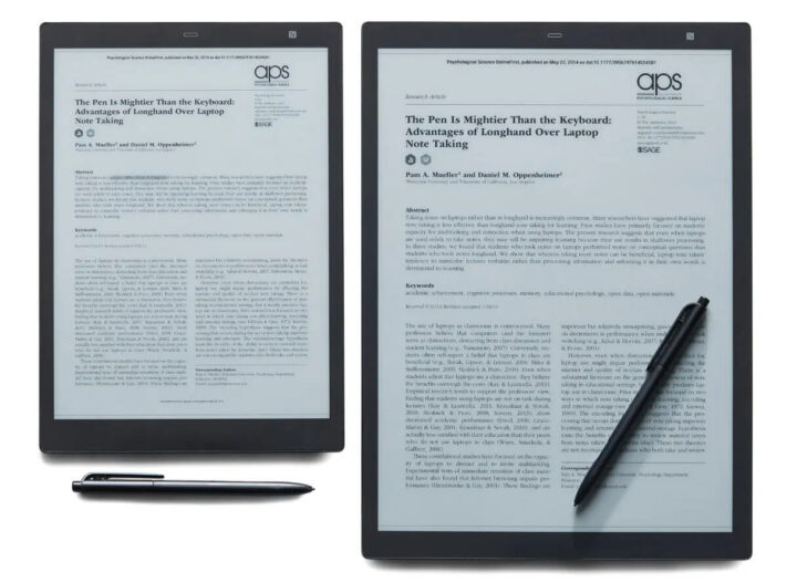 E-Ink推出柔性电子显示屏的平板电脑，大小约为一张A4纸