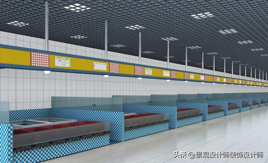 农贸市场建筑设计效果图,1500平农贸市场设计效果图