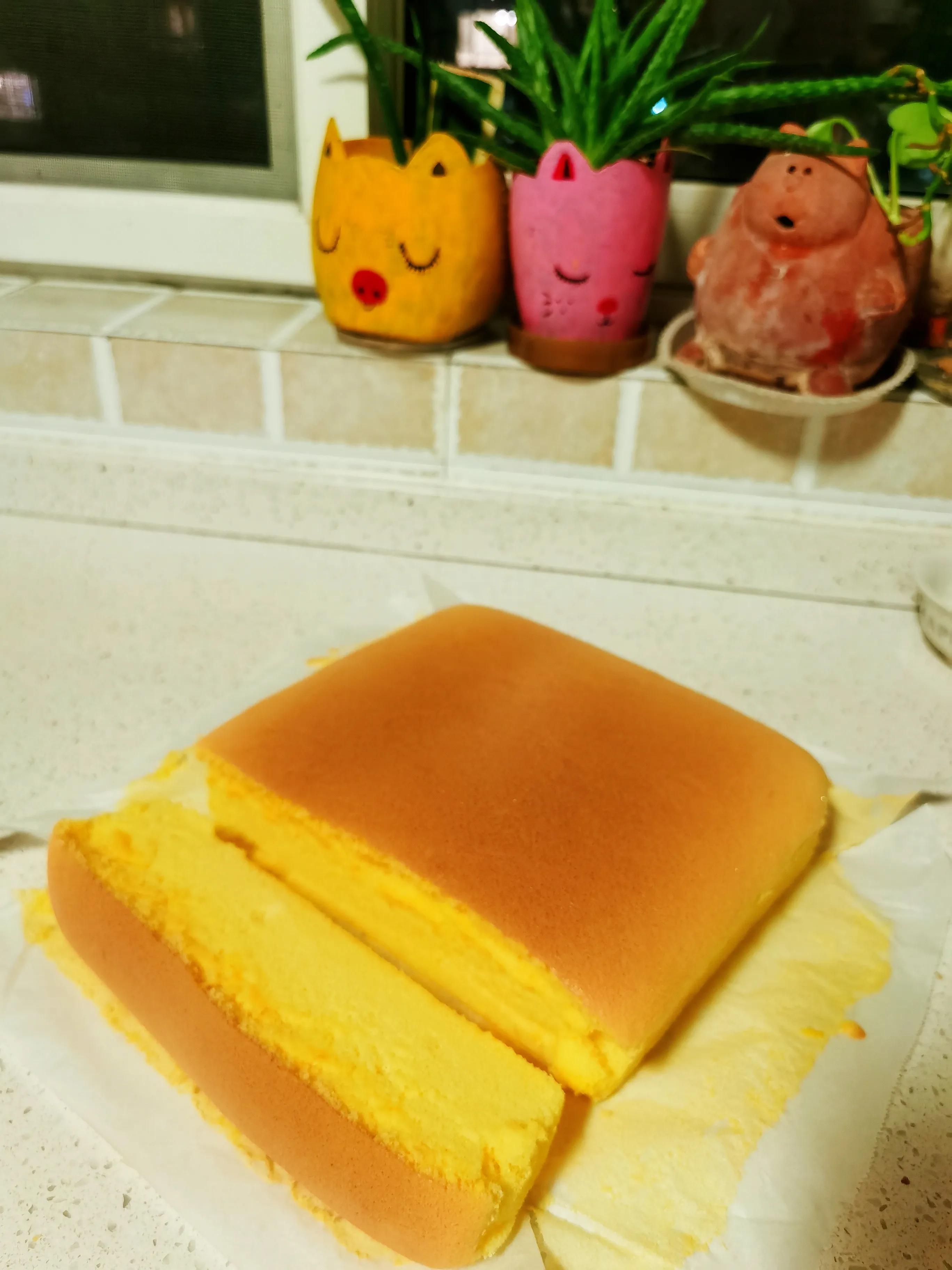 水浴法古早抖臀蛋糕教程,八寸圆抖臀古早蛋糕制作做法