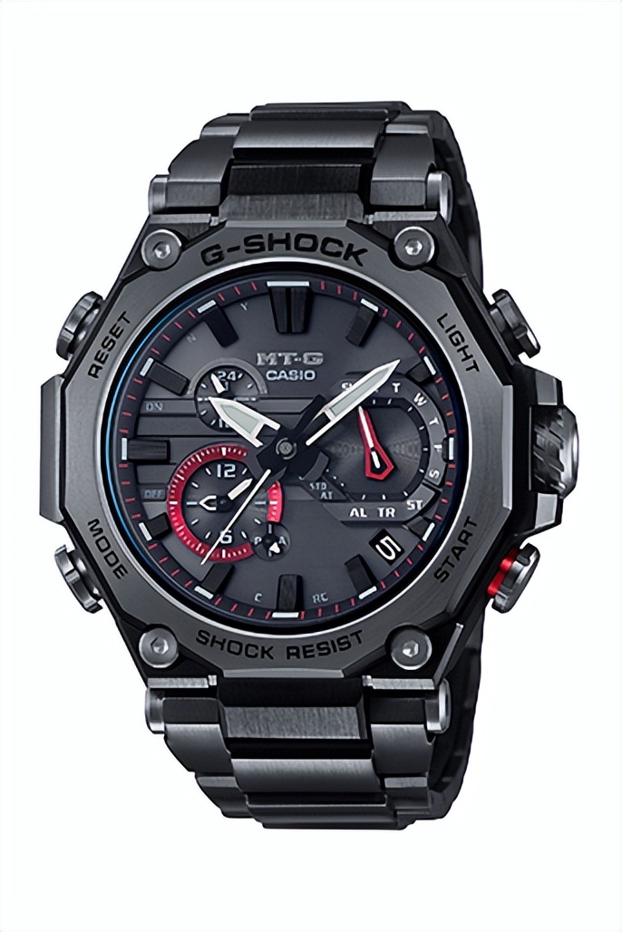 卡西欧gshock金属进化,卡西欧gshock黑金男表