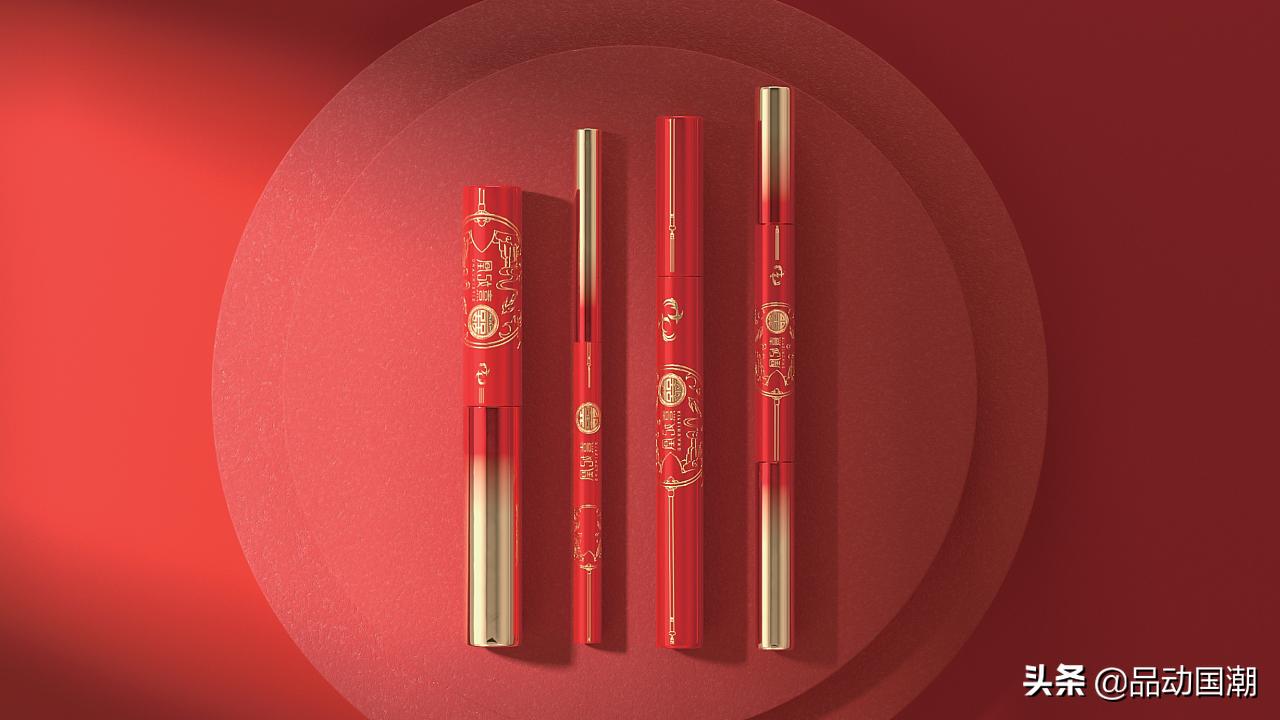 国潮美妆8件套,国潮风尚彩妆套7件套