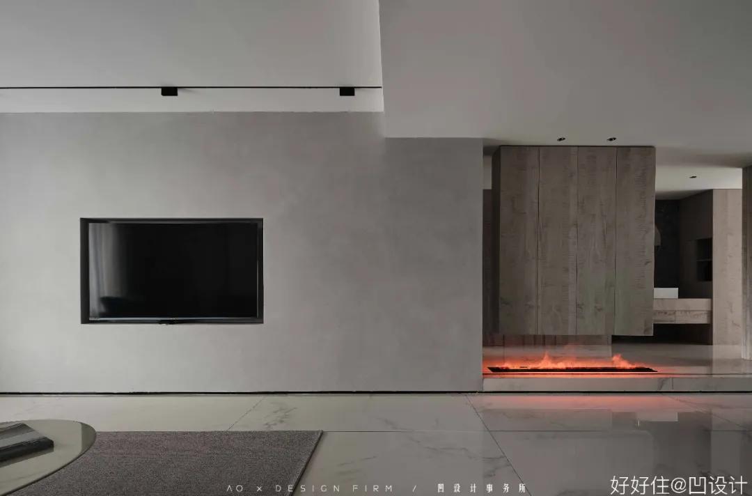 石材地板搭配原木家具,原木石材结构装修效果图