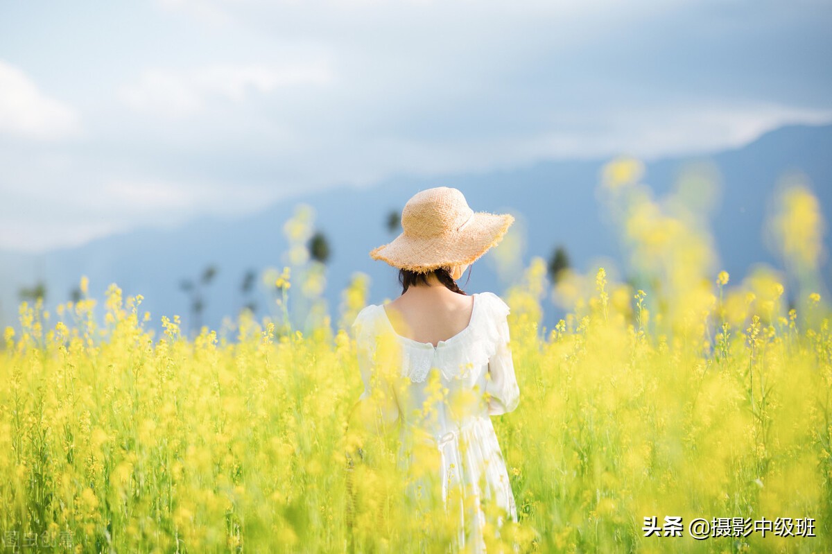 在油菜花里拍照穿什么衣服好看,油菜花人像摄影穿什么颜色的衣服