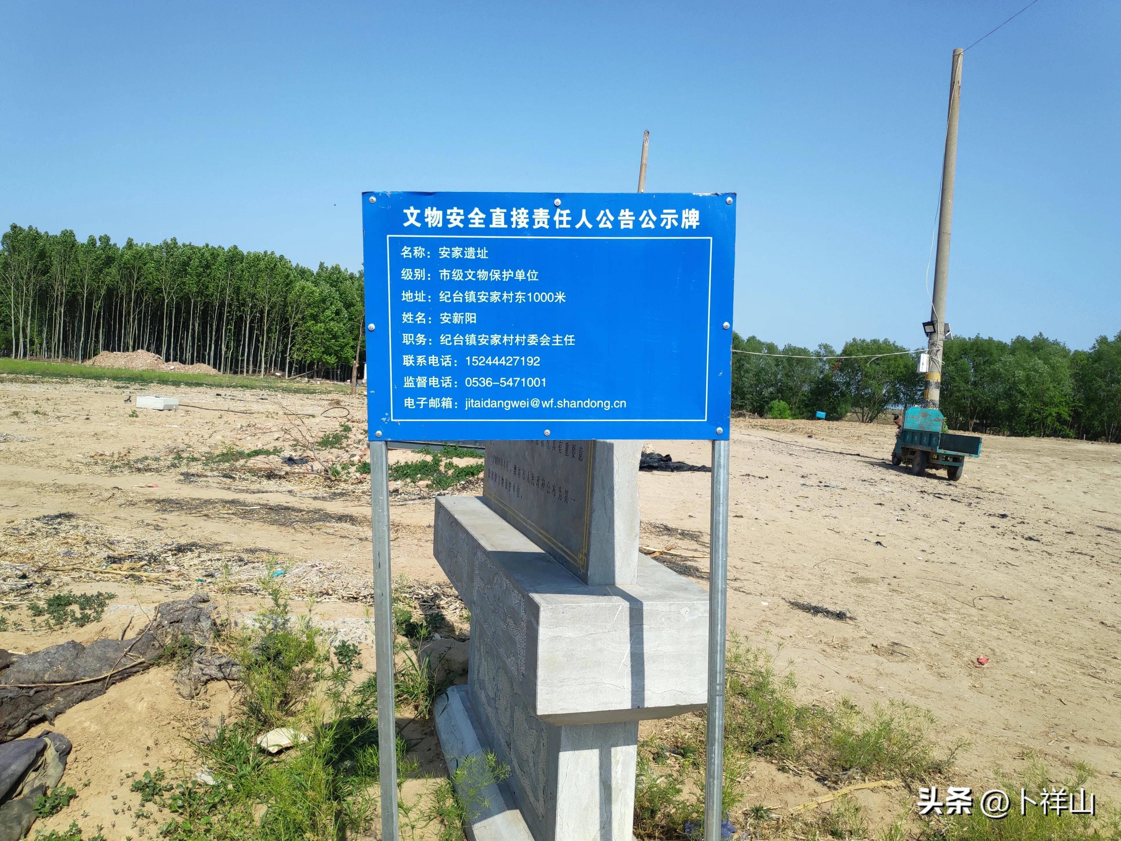 记录寿光‖安家遗址·寿圹碑