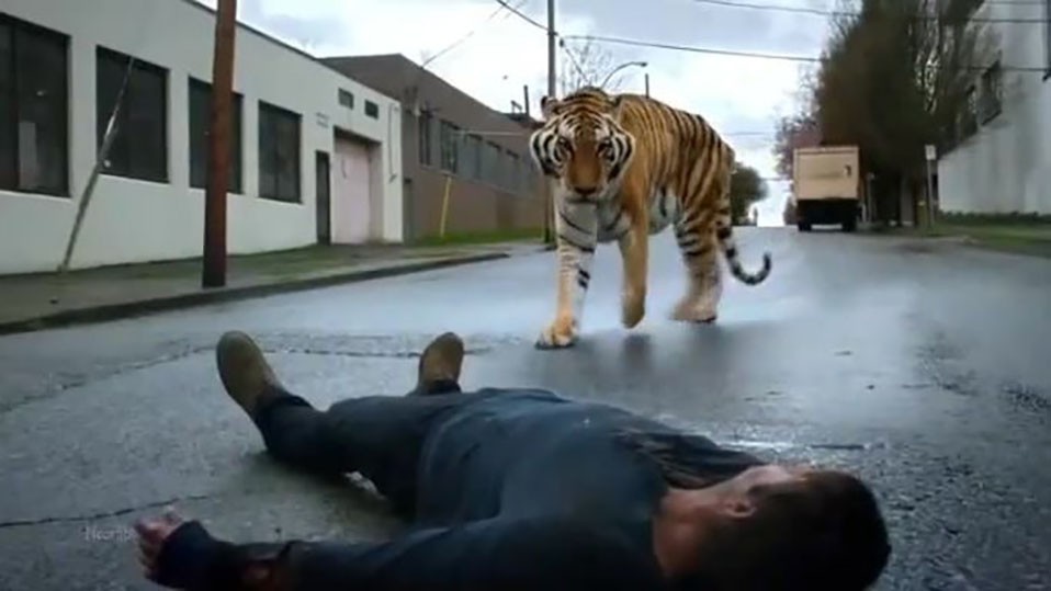 野外遇到老虎为啥不能爬树或下水,野外遇到老虎的正确求生方式