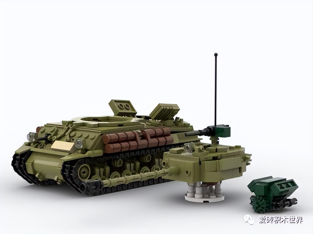 「爱砖MOC每日推送」驰骋疆场的钢铁战骑特殊的谢尔曼M4A3E8坦克