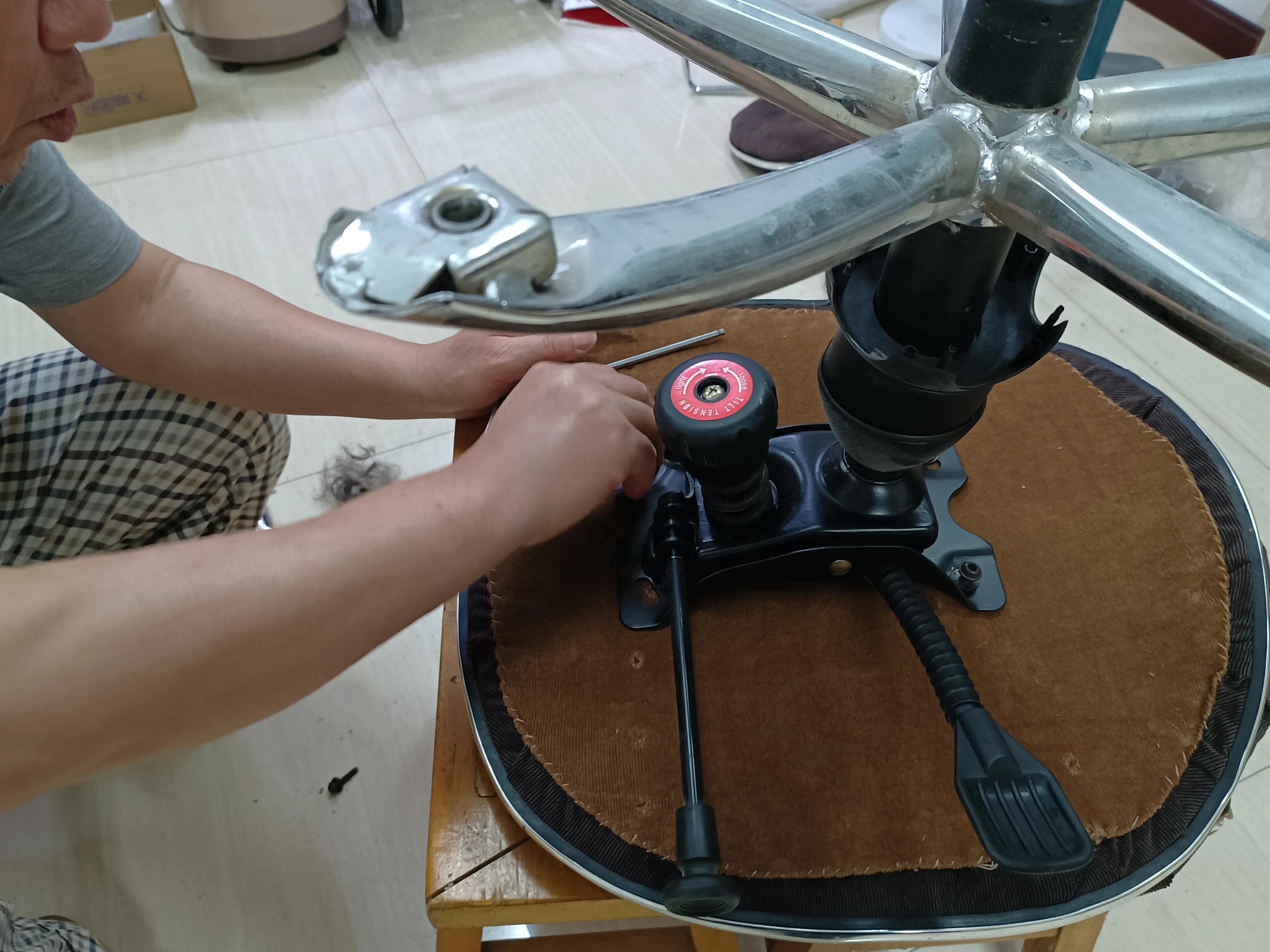 旧转椅改造翻新,办公转椅靠背调节维修