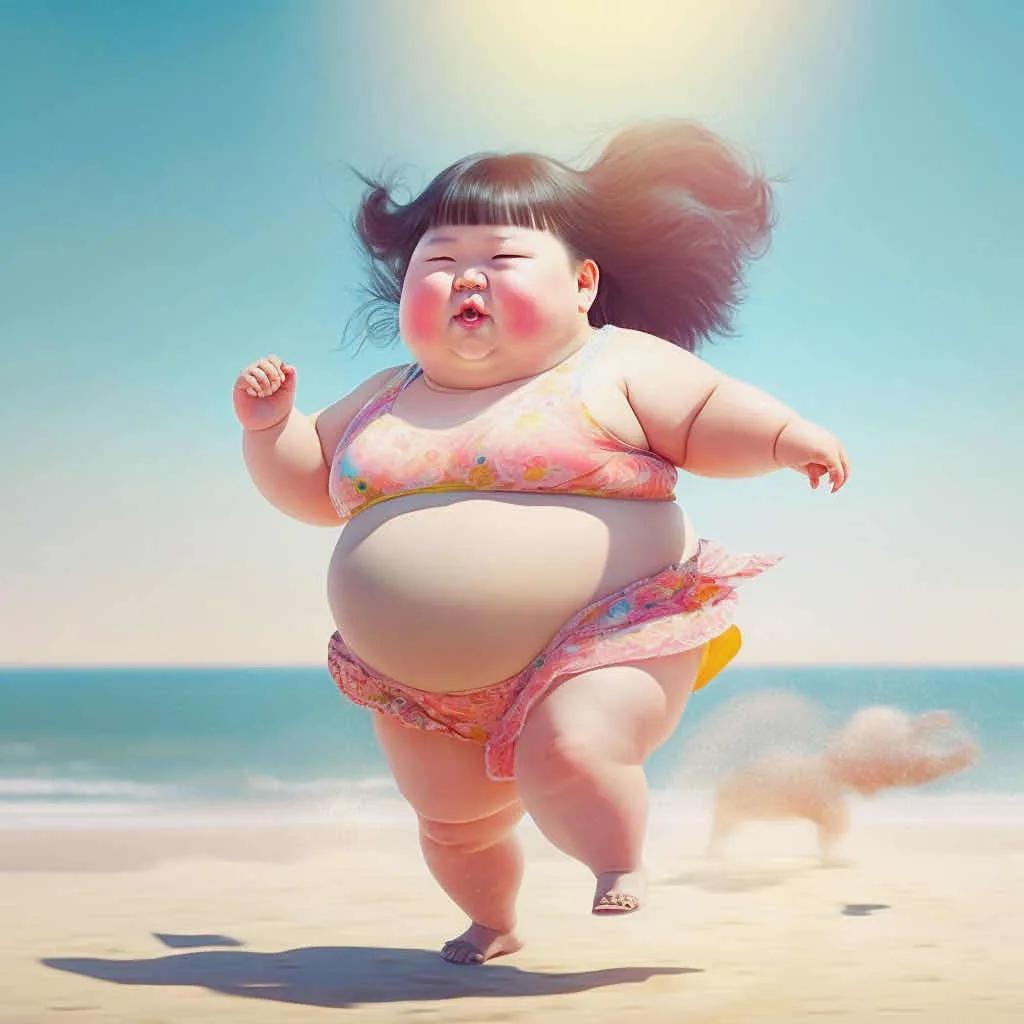 生气又可爱的小胖妞头像真人,小胖妞微信头像卡通