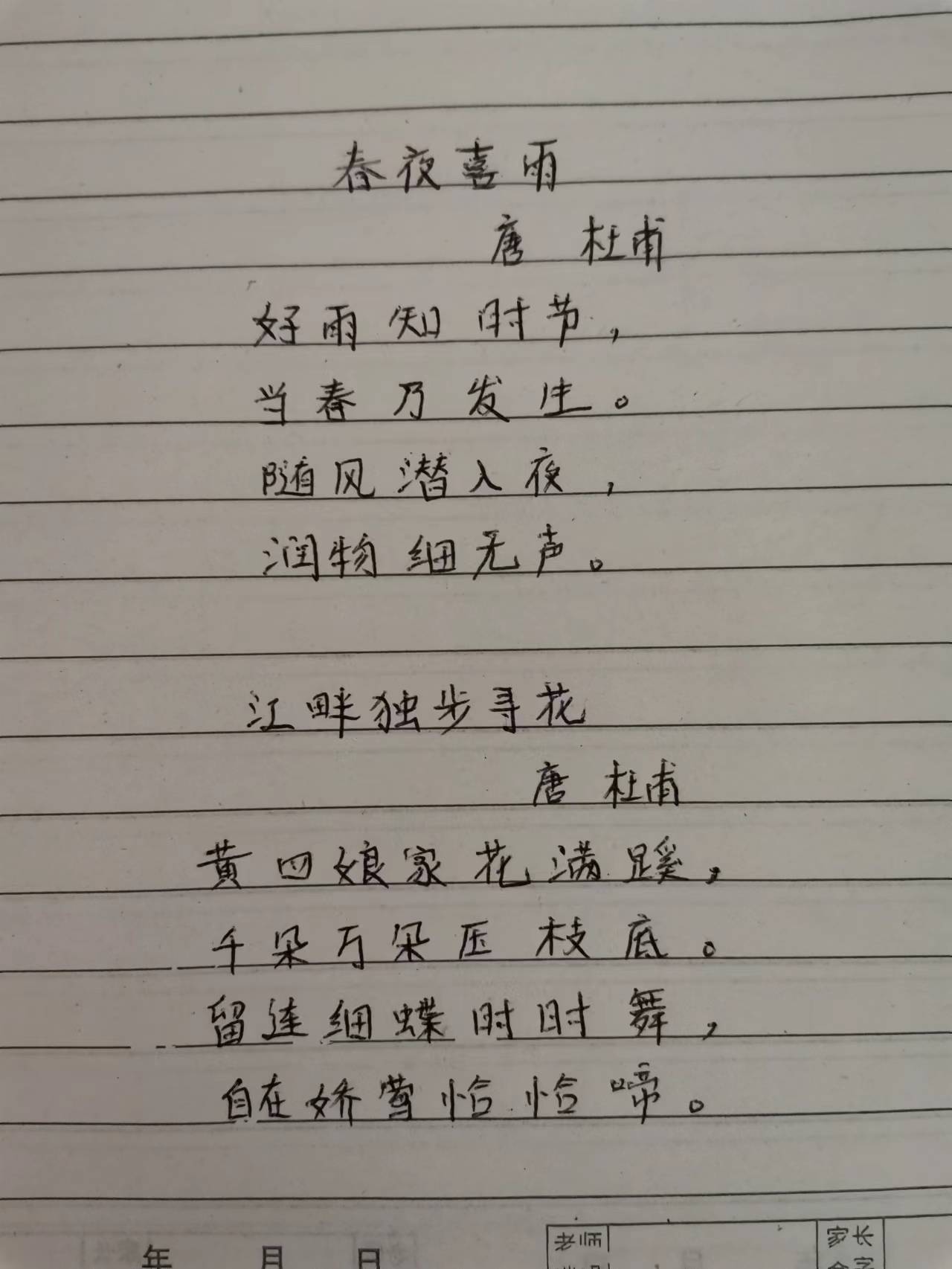 头条抄书打卡第四条之春天的古诗