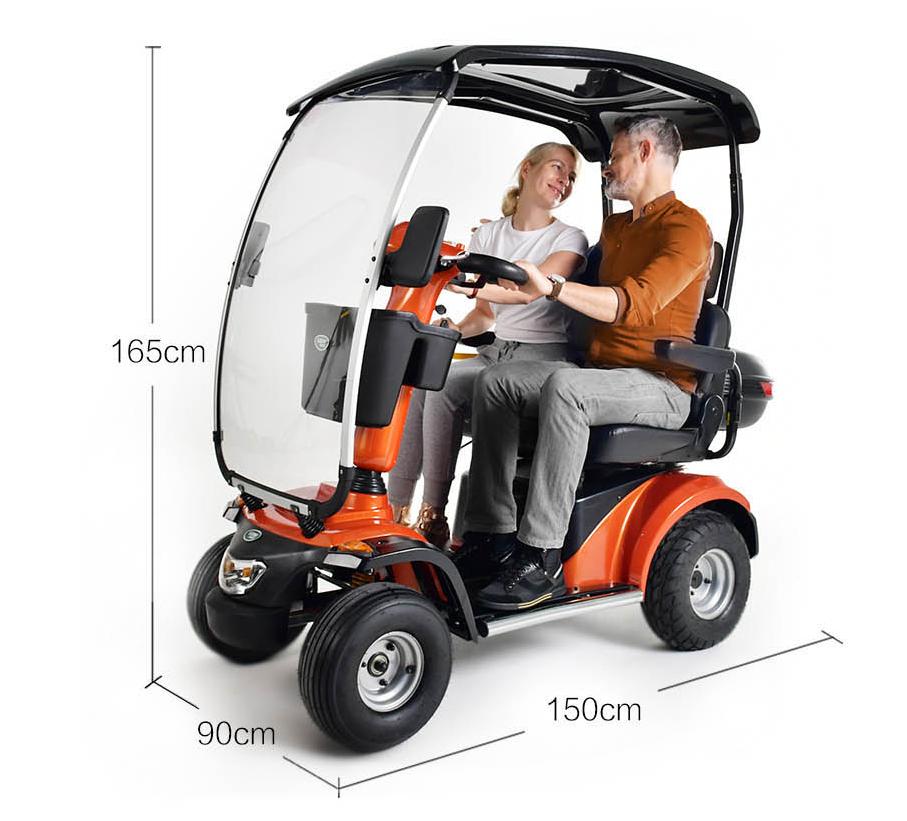 斯途玛四轮低速电动车,斯途玛d20高端老人代步四轮电动车