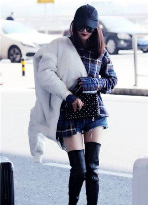 长过膝靴怎么搭配大粗腿,长筒过膝靴搭配什么裤子好看