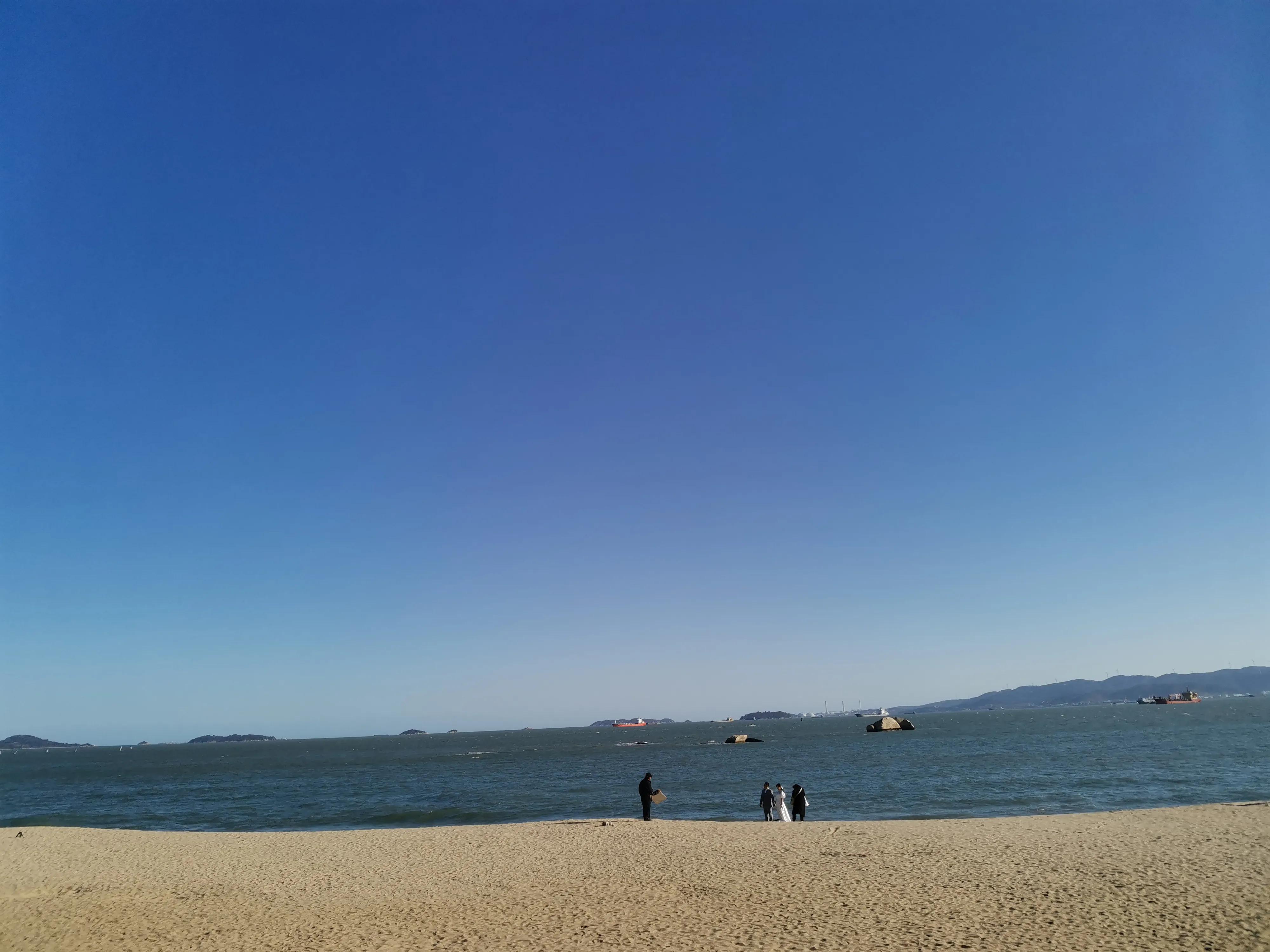 厦门的蓝天白云大海,厦门的海厦门的天空