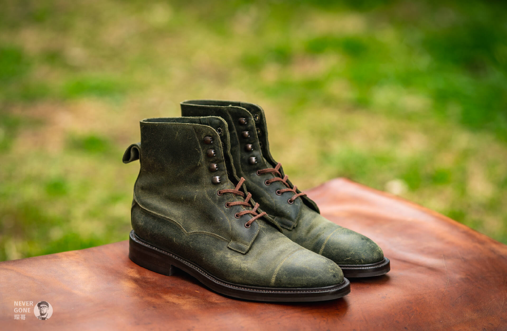 成功集邮EdwardGreen咔叽村靴：蜡翻毛Galway