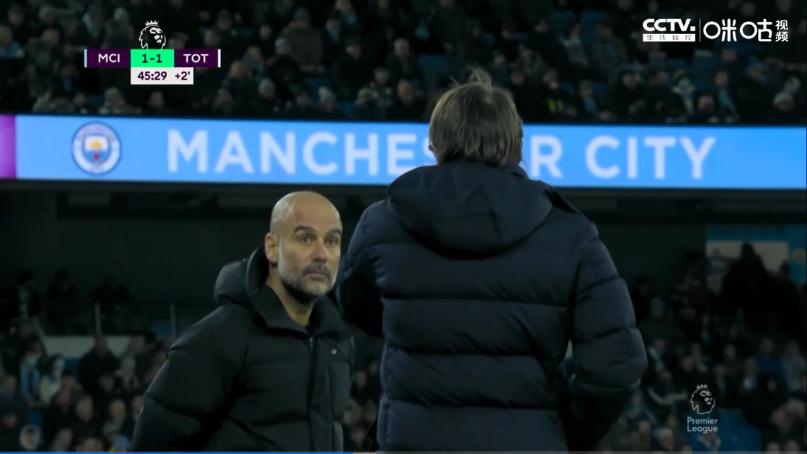 瓜迪奥拉战术与安切洛蒂战术,瓜迪奥拉和孔蒂冲突