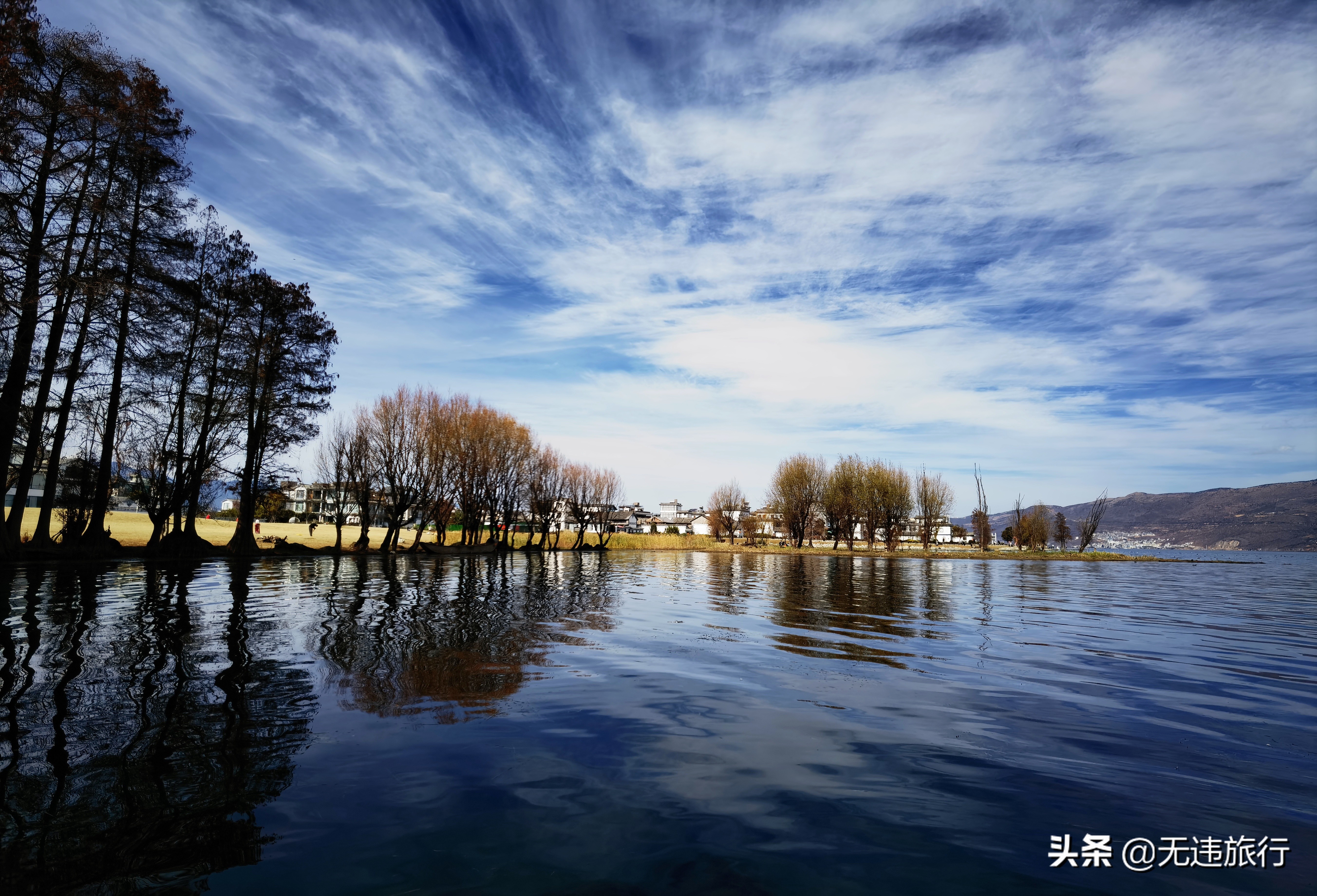 大理洱海龙龛码头看日出,大理洱海龙龛古渡风景