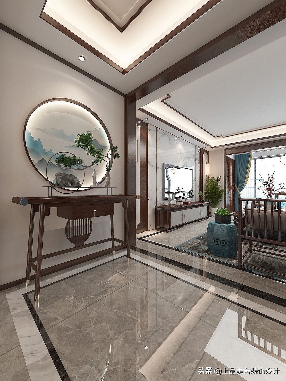 180平米中式原木风格,中式原木风格小户型100平