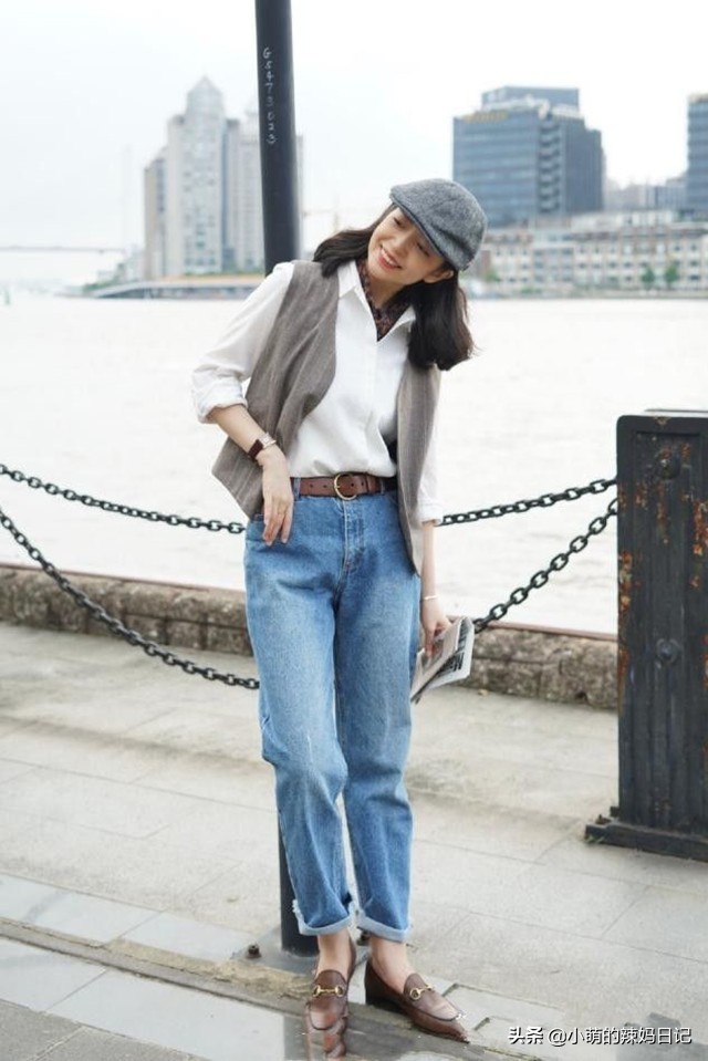 三木穿搭牛仔服,跟着三木学白色裤子穿搭