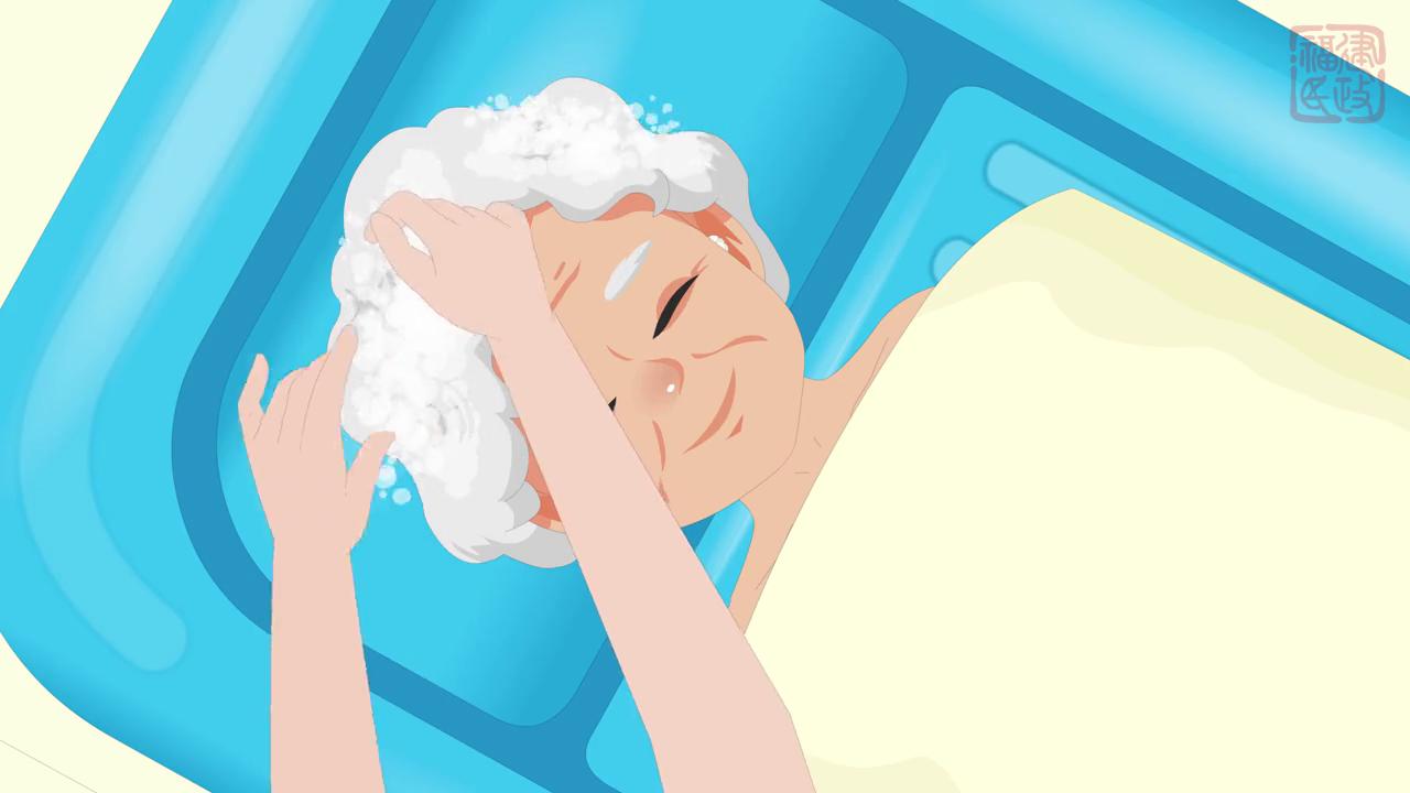 老年人照护服务动画教学片,老人床上护理操作