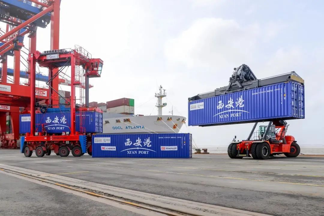 西安中欧班列长安号,长安号中欧班列西安港务区