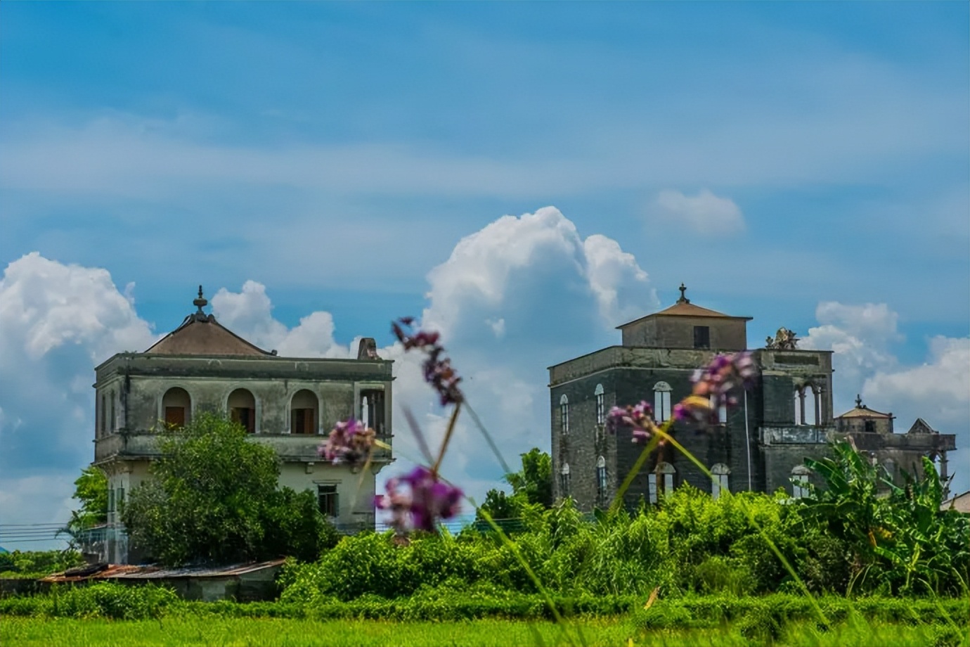 台山那琴海半岛一日游,浮月村碉楼哪一个可以上楼参观