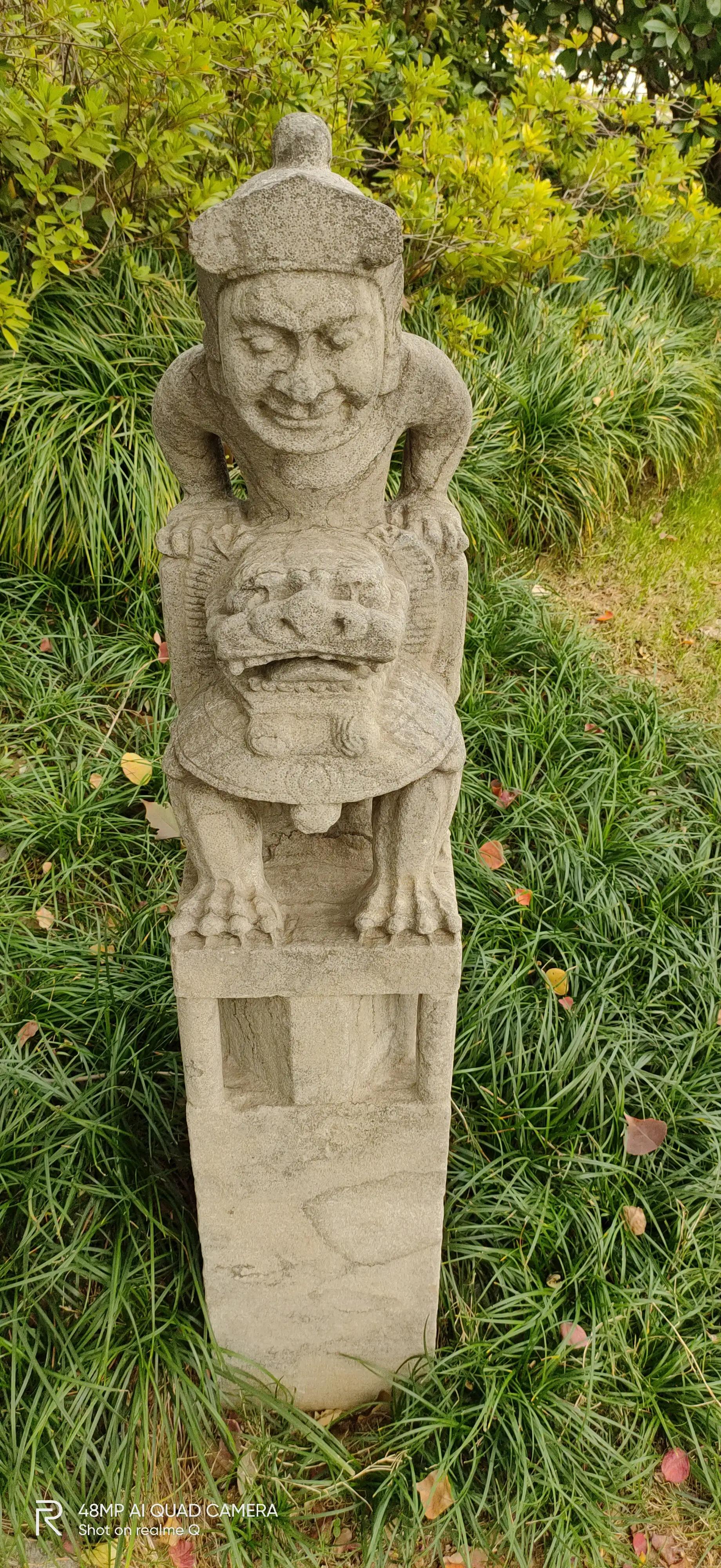 徐州彭祖园森林探险,徐州彭祖园名人石像