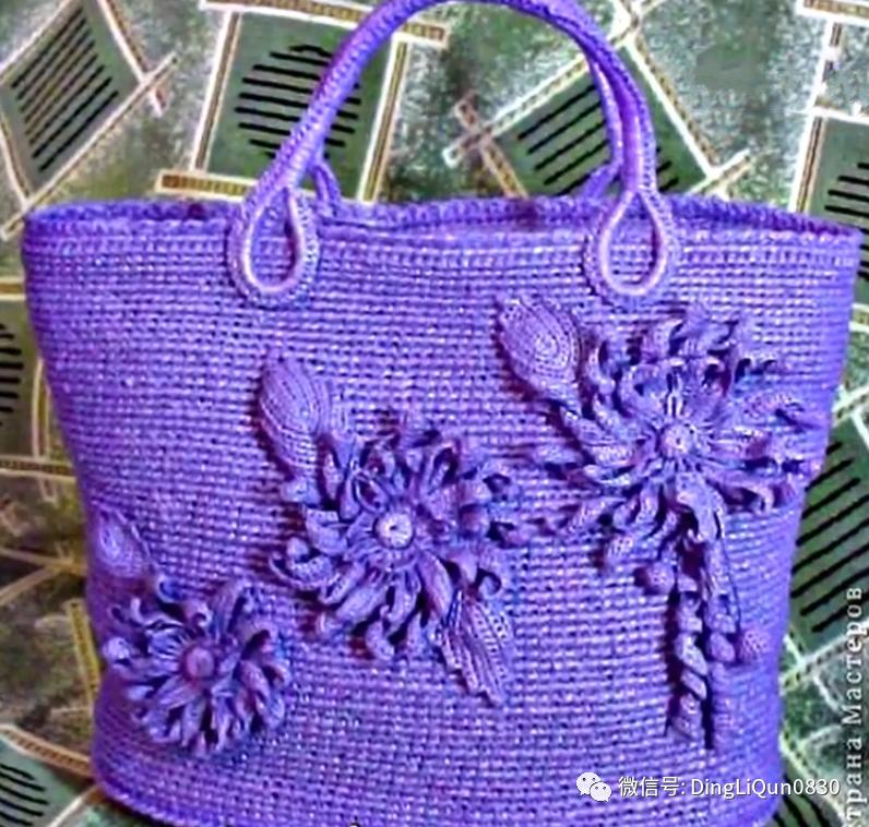 针织包包手工图纸,针织包作品