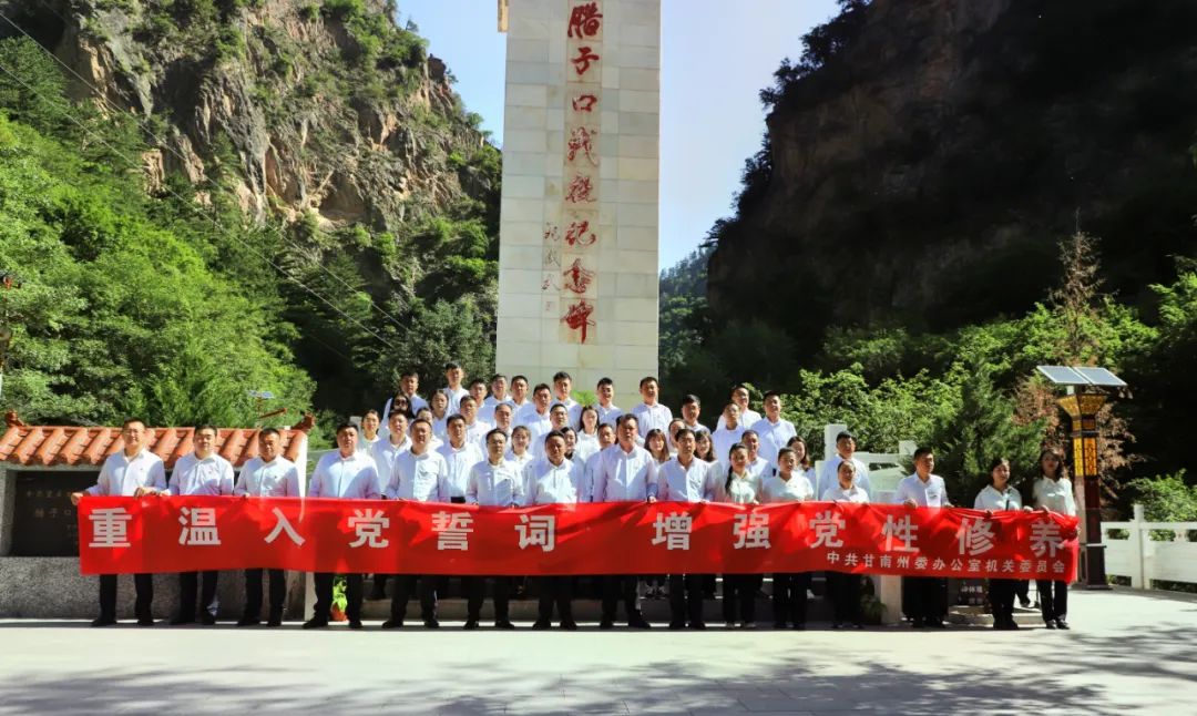 【甘南州直机关“庆七一、迎州庆”】州委办公室深入开展“守初心、强*党**性、勇担当、创一流”主题*党**日活动