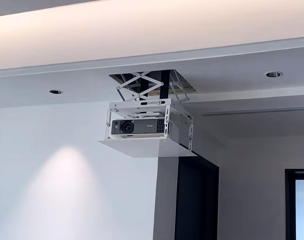 卧室投影仪布线安装示意图,家庭投影仪的安装及布线