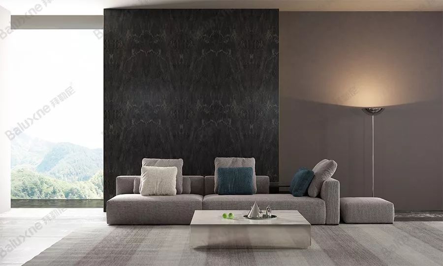 石纹高级感背景墙,轻奢爵士白石纹墙