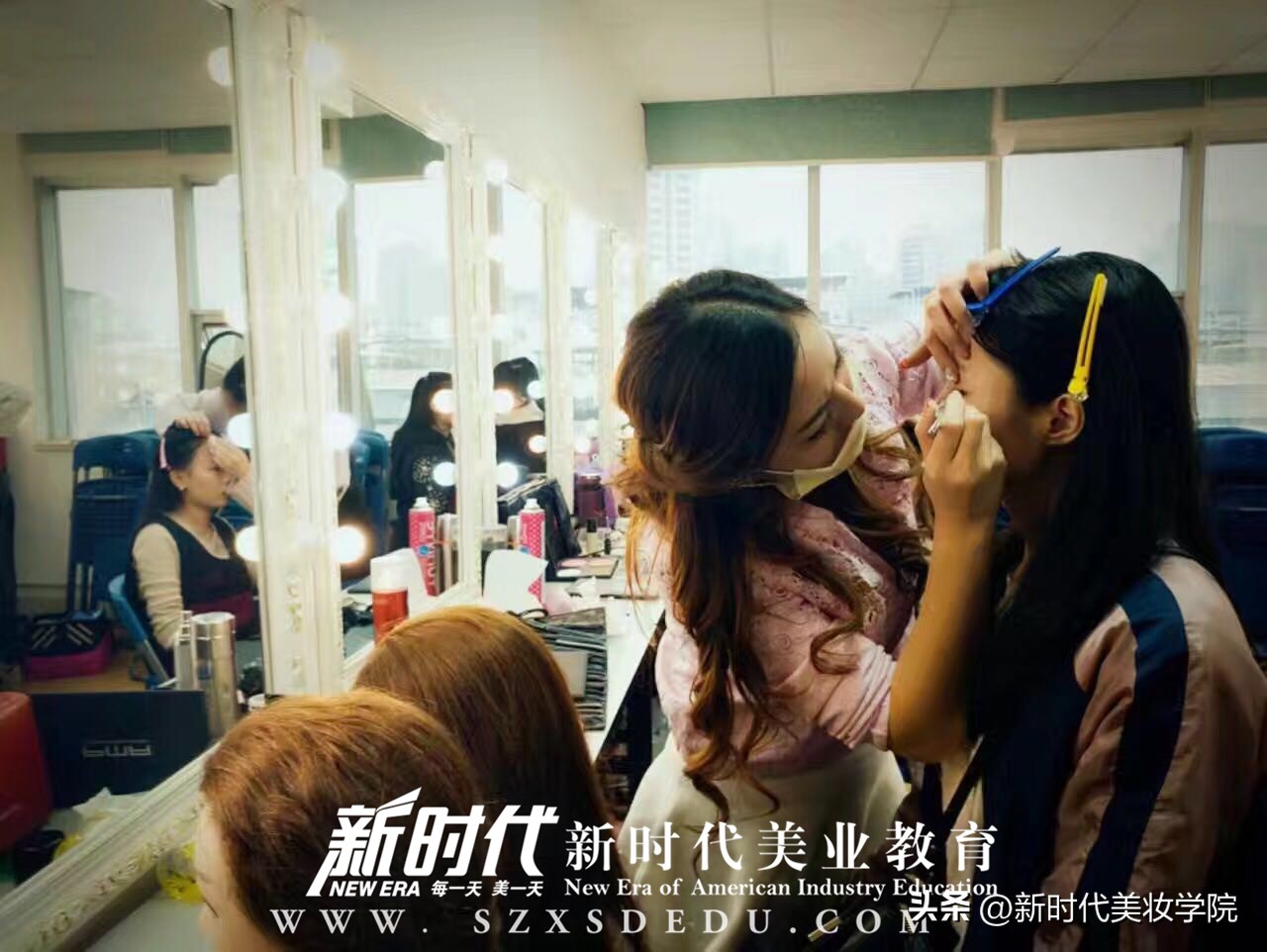 广州新时代美容美发化妆学校招生,新时代化妆学校