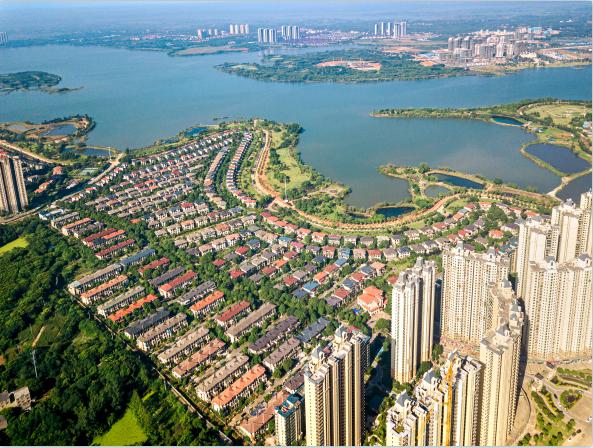 湖居生活,鄂州恒大金碧天下房屋图