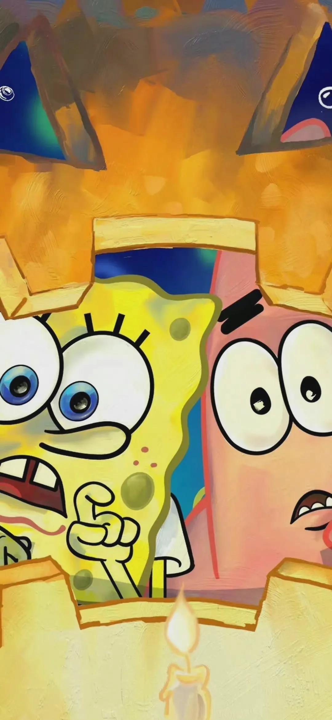 海绵宝宝ipad壁纸横屏,海绵宝宝派大星壁纸油画版