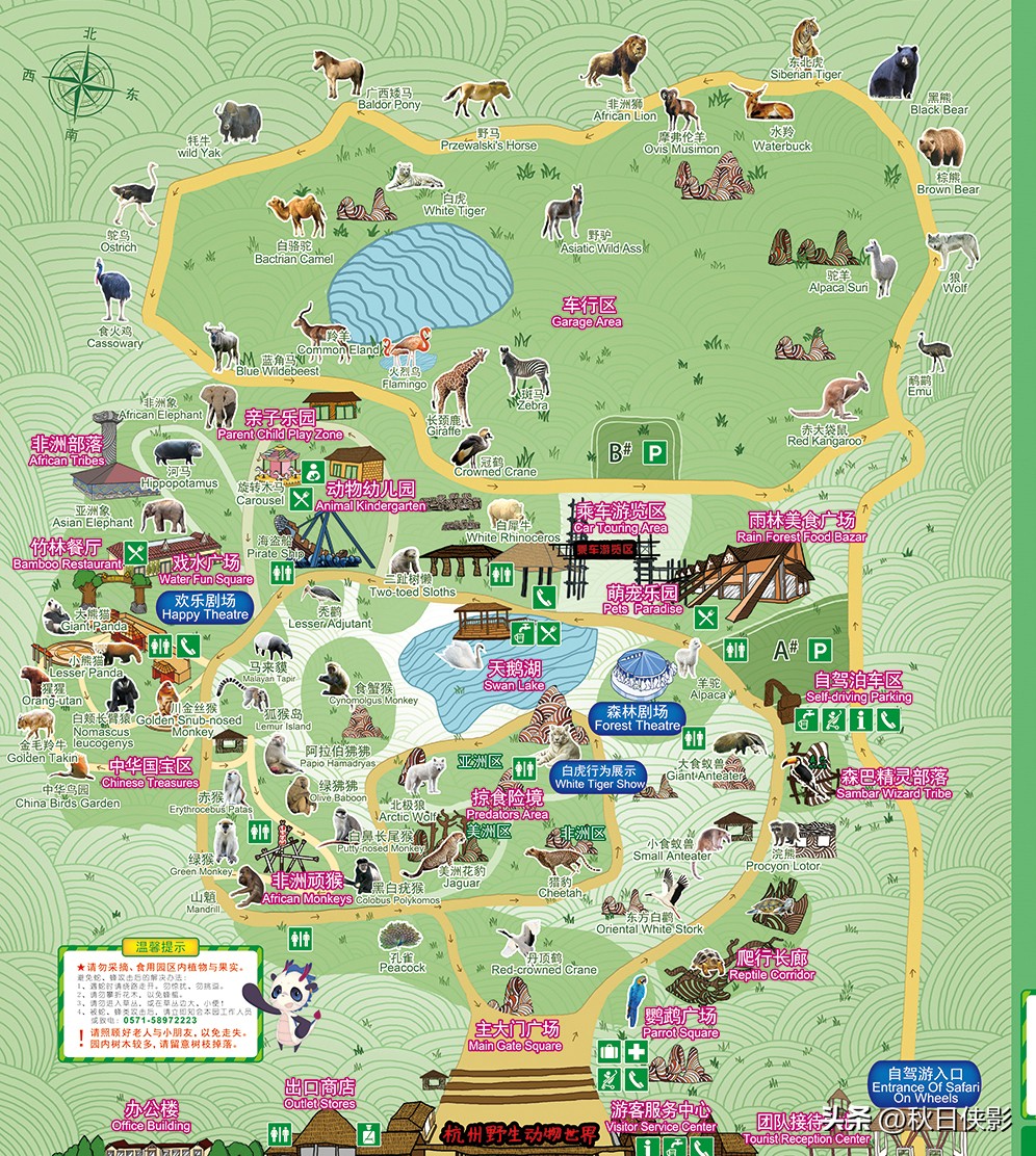 杭州野生动物世界自驾游攻略,杭州野生动物世界自驾还是步行好