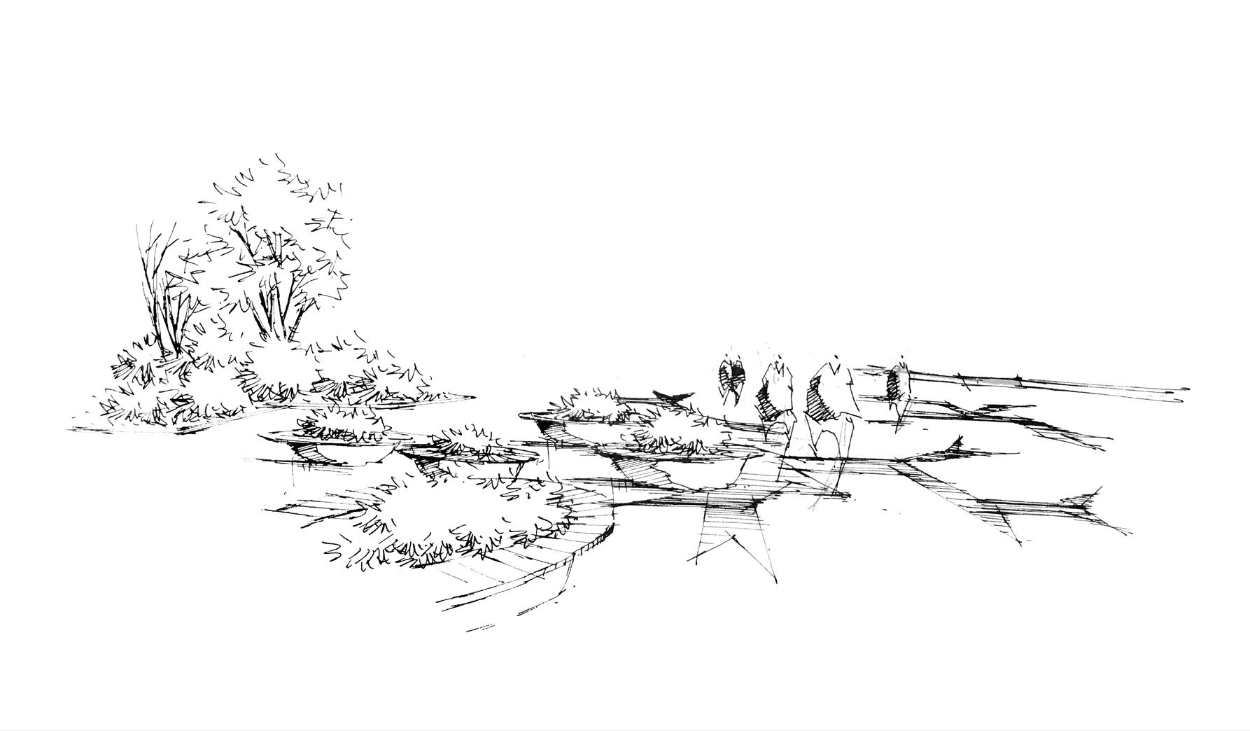 考研景观手绘效果图,景观考研手绘要准备几张效果图