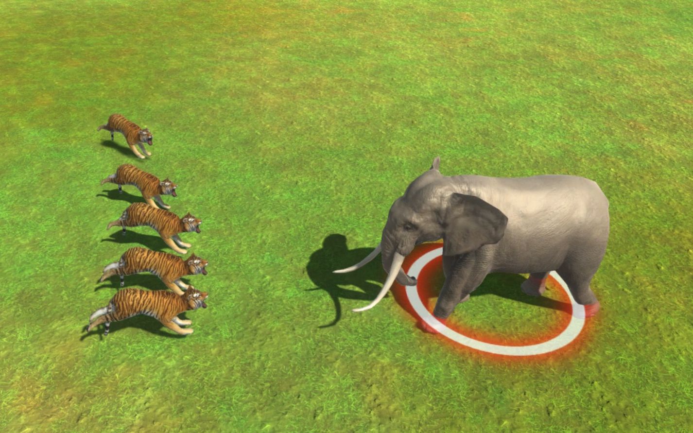 老虎单枪匹马能打过大象吗,五头老虎能打过一只大象吗