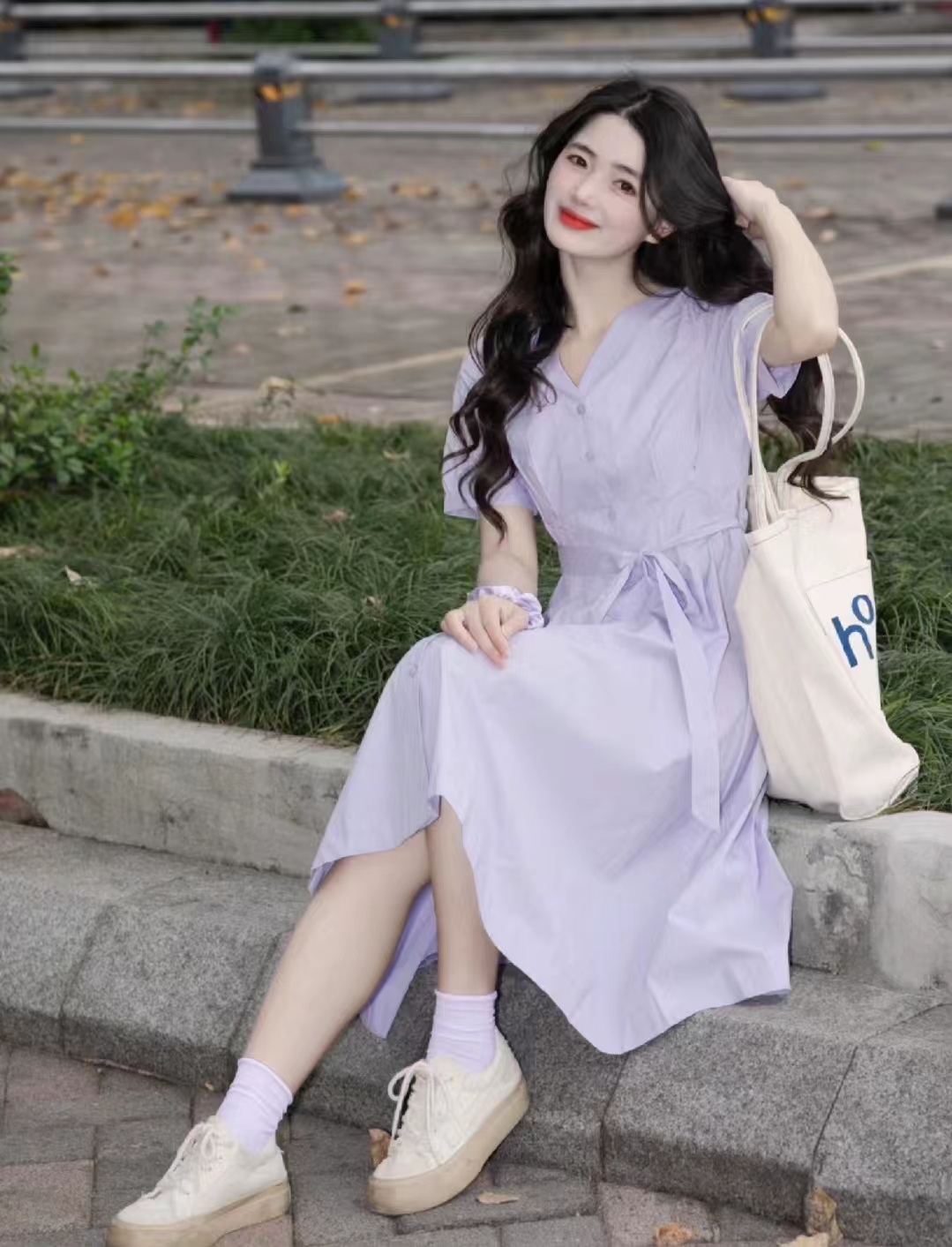 紫色衣服怎么搭配少女更有时尚感,紫色衣服搭配全过程