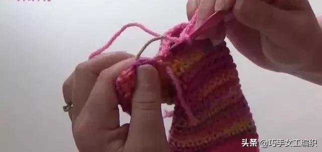 成人毛线长筒袜子的钩织教程,花边镂空蕾丝短袜防滑地板袜