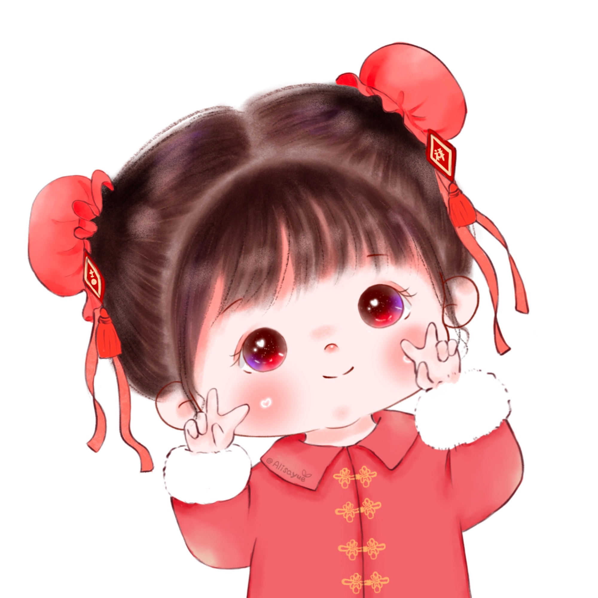 可爱小孩女头搞怪萌娃情头,情侣头像超可爱的萌娃新年情头