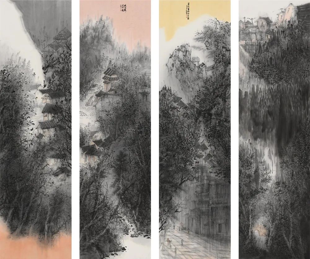 中国山水画家张娟,张娟国画